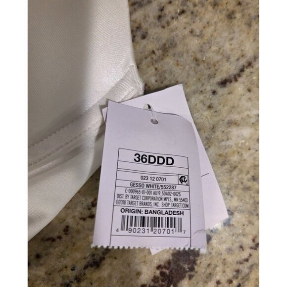 Lot of 2 New! Auden "The Daydream" Gesso White Underwire Bra. Size: 36DDD - Picture 5 of 11